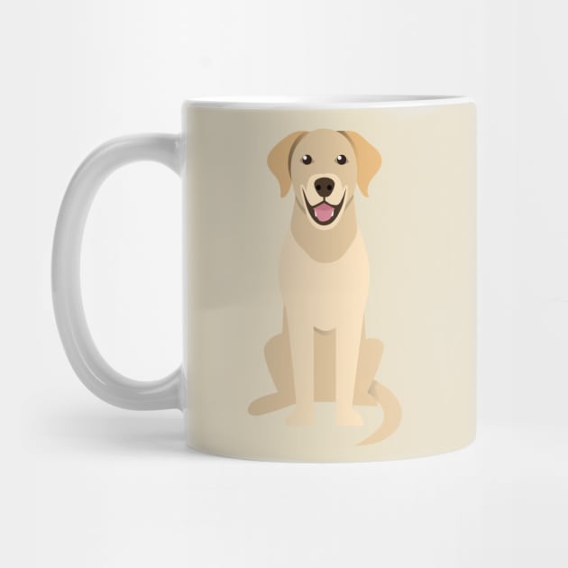 The Good Boy/Girl Golden Retriever - Digital Illustration by WaltTheAdobeGuy